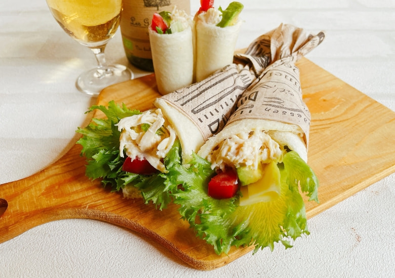 サラダチキンのトルティーヤ風 