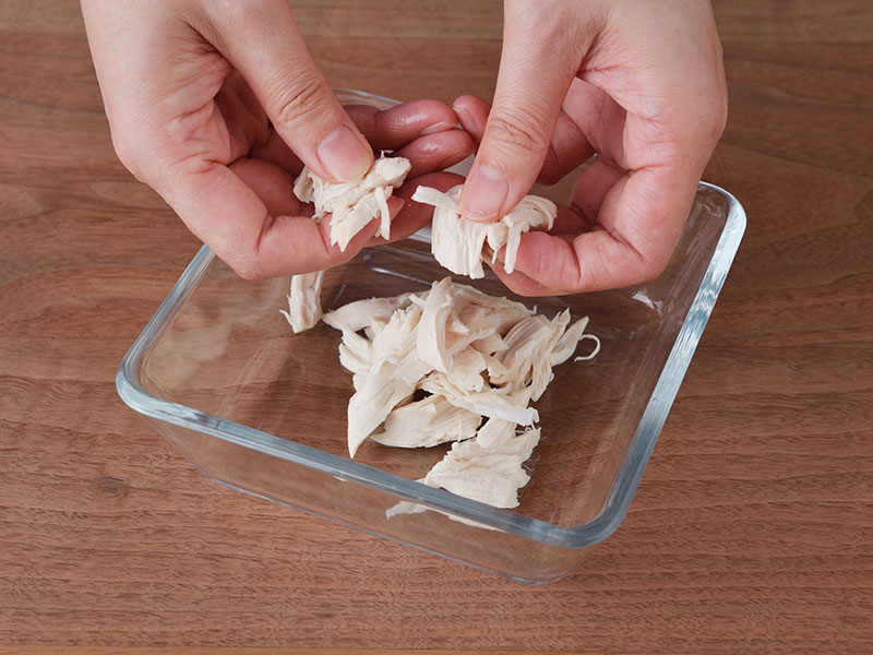 ほぐしたささみ