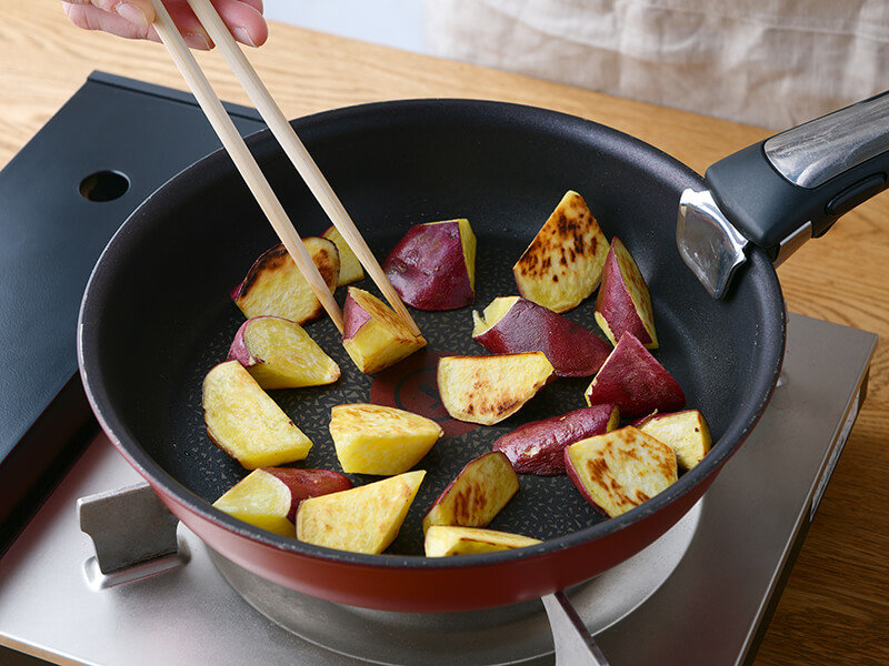 おなかにやさしいレシピ:揚げない大学芋