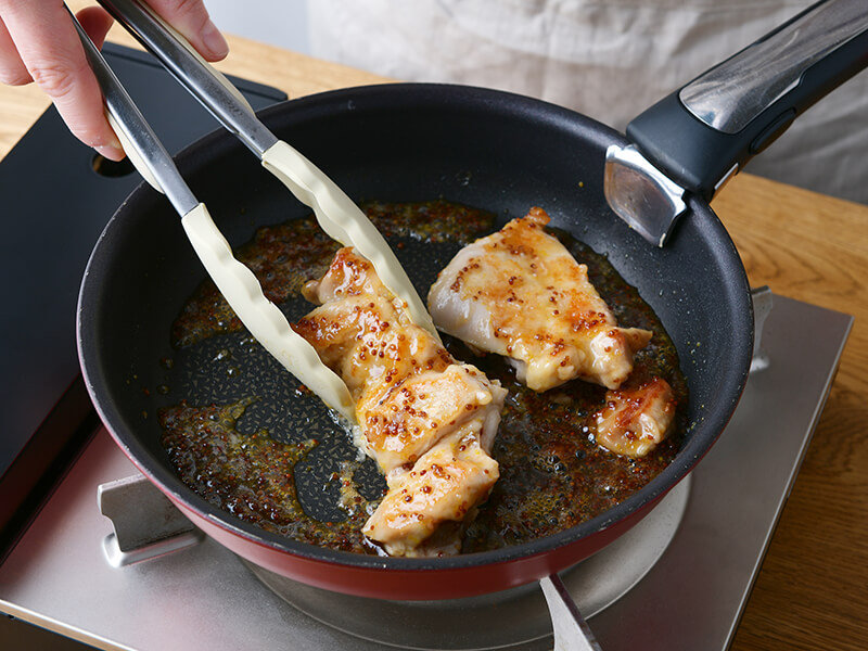 おなかにやさしいレシピ:鶏肉のハニーマスタードソテー