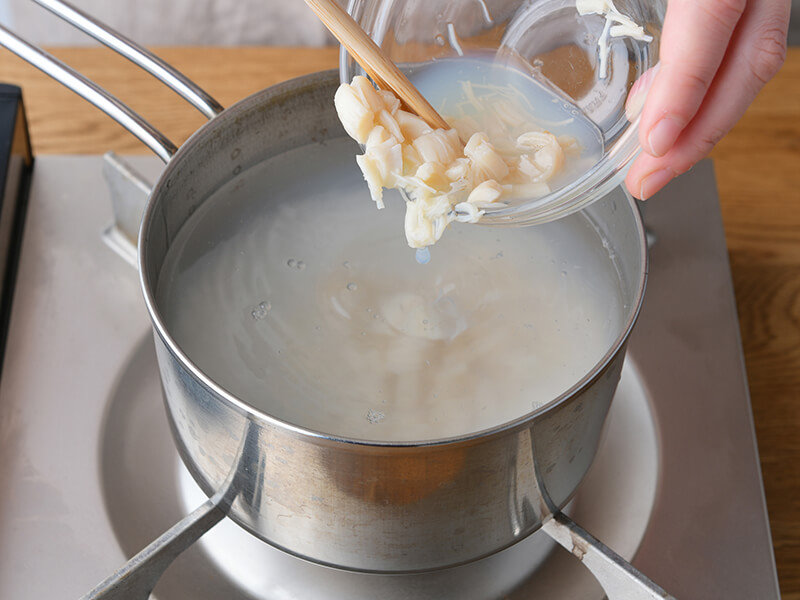 おなかにやさしいレシピ:中華風ほたて粥